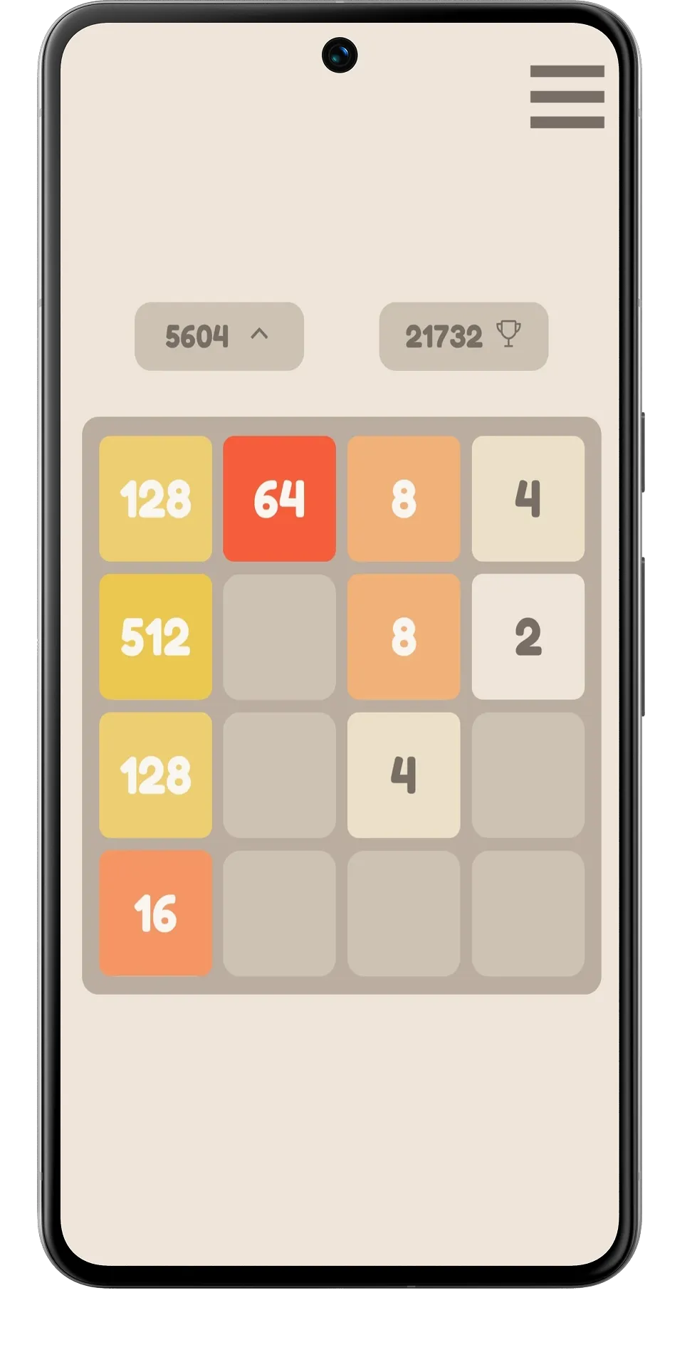 2048 game screenshot